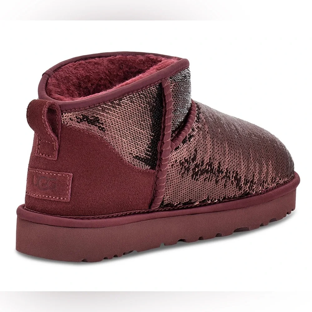 NIB UGG® 1151616 Women's Classic Ultra Mini Mirror Ball Cold Weather Boo…